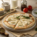 Why Almond Flour Cottage Cheese Pizza Crust Is the Smart, Delicious Choice almond flour cottage cheese pizza crust Sliced almond flour cottage cheese pizza on serving tray