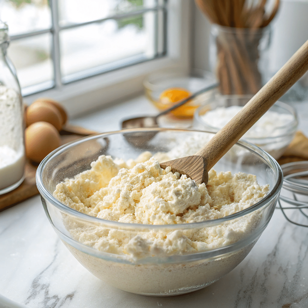 Why Almond Flour Cottage Cheese Pizza Crust Is the Smart, Delicious Choice almond flour cottage cheese pizza crust Mixing almond flour and cottage cheese for pizza dough