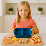 How to Make Brown Bag Lunch Ideas for Picky Eaters Exciting and Delicious 9 girl holding a lunchbox with ingredients for brown bag lunch ideas for picky eaters