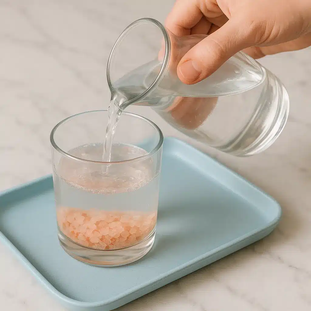 Discover the Pink Salt Trick for Weight Loss: Proven Recipe to Burn Fat Effectively 7 Mixing pink salt with warm water
